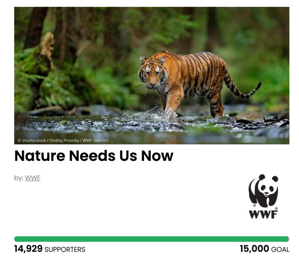 Animal Actions - Sign to Be An Advocate for Nature