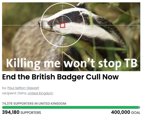 Animal Actions - Help us protect the badgers! 