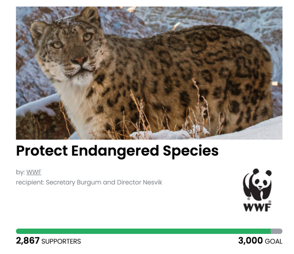 Animal Actions - Protect the Endangered Species Act! 